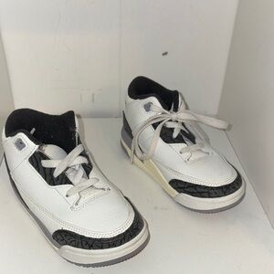 Kids White and Black Sneakers